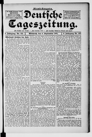 Deutsche Tageszeitung on Sep 3, 1902