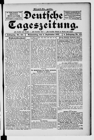 Deutsche Tageszeitung vom 04.09.1902