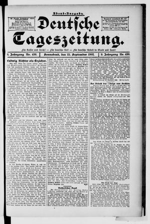 Deutsche Tageszeitung vom 13.09.1902