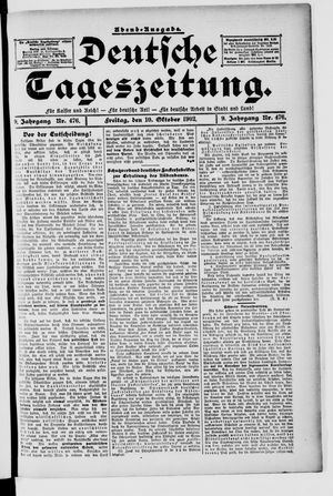 Deutsche Tageszeitung vom 10.10.1902