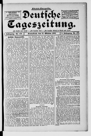 Deutsche Tageszeitung vom 11.10.1902