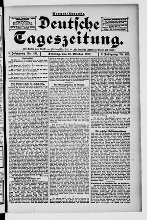 Deutsche Tageszeitung vom 19.10.1902