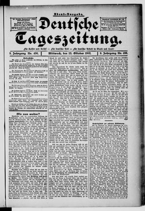Deutsche Tageszeitung on Oct 22, 1902