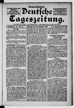Deutsche Tageszeitung on Oct 24, 1902