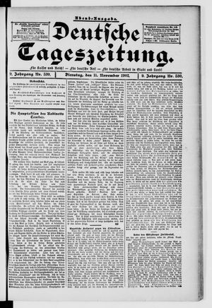 Deutsche Tageszeitung vom 11.11.1902