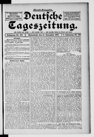 Deutsche Tageszeitung vom 15.11.1902