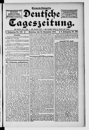 Deutsche Tageszeitung on Nov 16, 1902