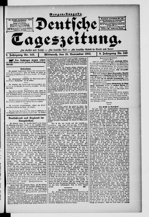 Deutsche Tageszeitung vom 19.11.1902