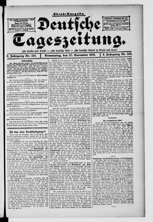 Deutsche Tageszeitung on Nov 27, 1902