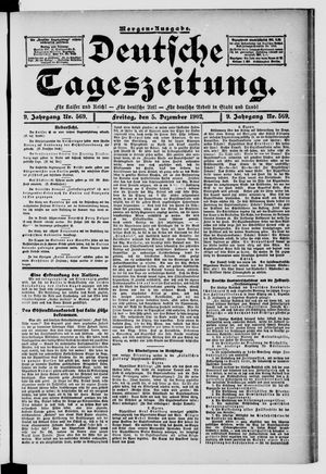 Deutsche Tageszeitung vom 05.12.1902
