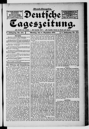 Deutsche Tageszeitung on Dec 8, 1902