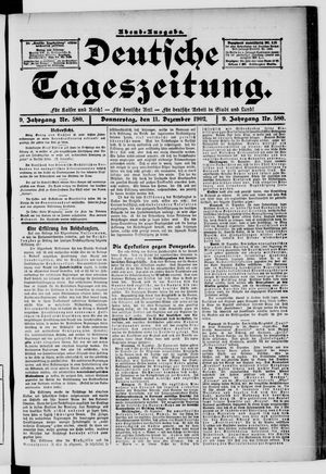 Deutsche Tageszeitung on Dec 11, 1902