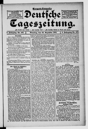 Deutsche Tageszeitung vom 30.12.1902