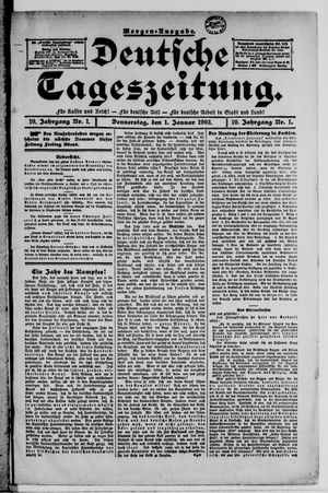 Deutsche Tageszeitung on Jan 1, 1903