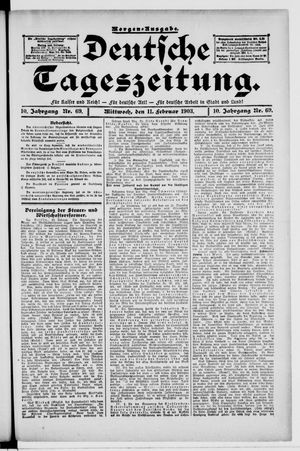 Deutsche Tageszeitung vom 11.02.1903