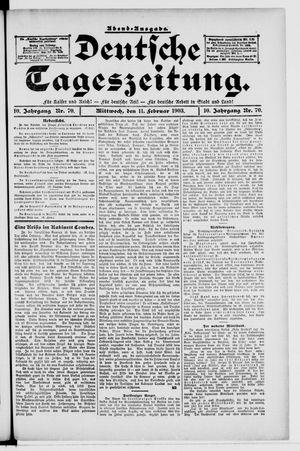Deutsche Tageszeitung vom 11.02.1903