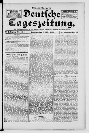 Deutsche Tageszeitung vom 08.03.1903