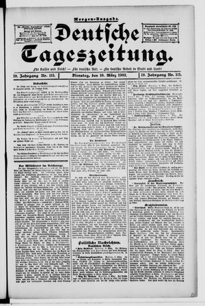 Deutsche Tageszeitung on Mar 10, 1903