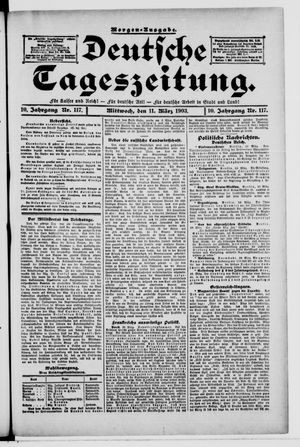 Deutsche Tageszeitung on Mar 11, 1903