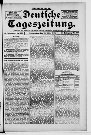 Deutsche Tageszeitung vom 12.03.1903