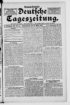 Deutsche Tageszeitung vom 19.03.1903