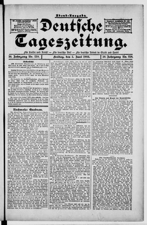 Deutsche Tageszeitung on Jun 5, 1903