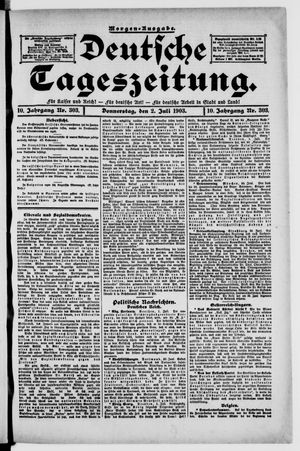 Deutsche Tageszeitung vom 02.07.1903