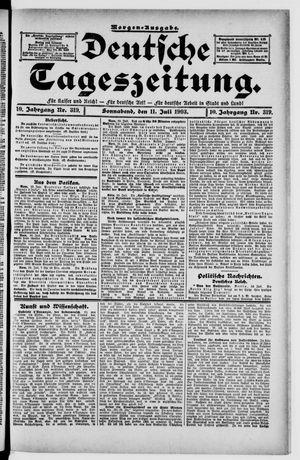 Deutsche Tageszeitung vom 11.07.1903