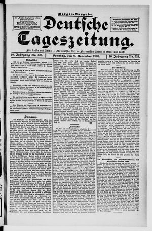 Deutsche Tageszeitung vom 08.11.1903