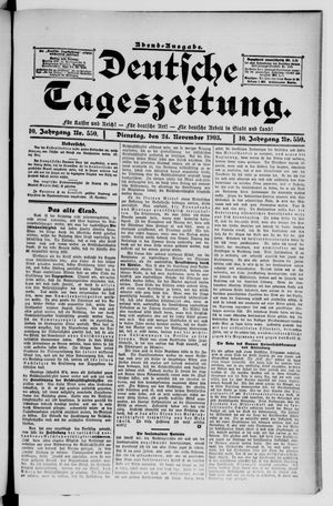 Deutsche Tageszeitung vom 24.11.1903