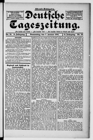 Deutsche Tageszeitung vom 07.01.1904