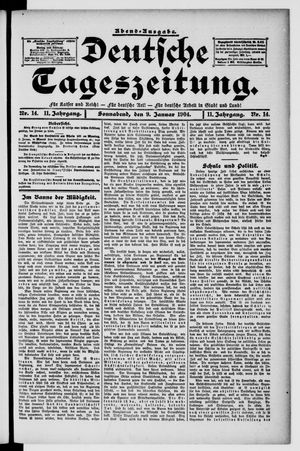 Deutsche Tageszeitung vom 09.01.1904