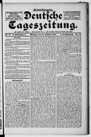 Deutsche Tageszeitung on Jan 11, 1904