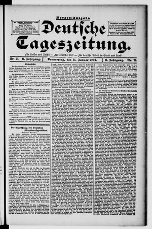 Deutsche Tageszeitung vom 14.01.1904