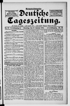 Deutsche Tageszeitung vom 17.01.1904