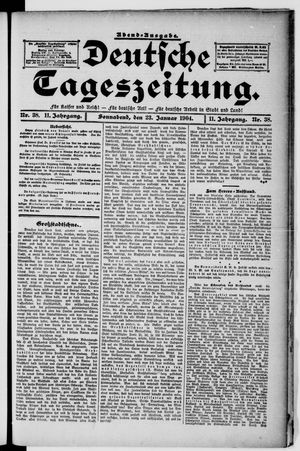 Deutsche Tageszeitung vom 23.01.1904
