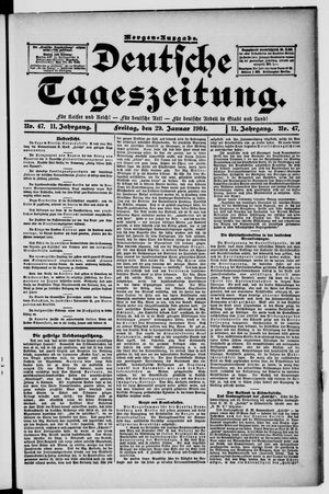 Deutsche Tageszeitung vom 29.01.1904