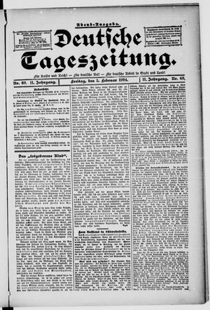 Deutsche Tageszeitung vom 05.02.1904
