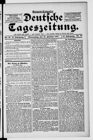 Deutsche Tageszeitung vom 25.02.1904