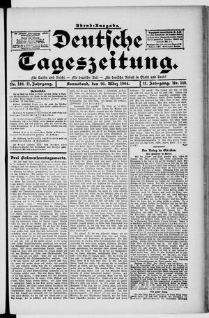 Deutsche Tageszeitung on Mar 26, 1904