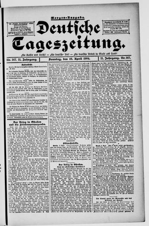 Deutsche Tageszeitung vom 10.04.1904