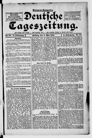 Deutsche Tageszeitung vom 06.05.1904