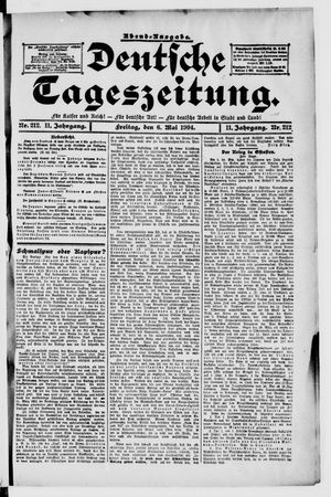 Deutsche Tageszeitung vom 06.05.1904