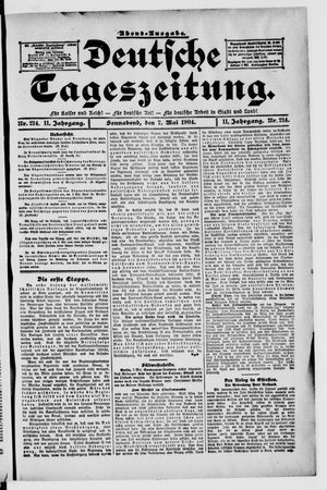 Deutsche Tageszeitung on May 7, 1904