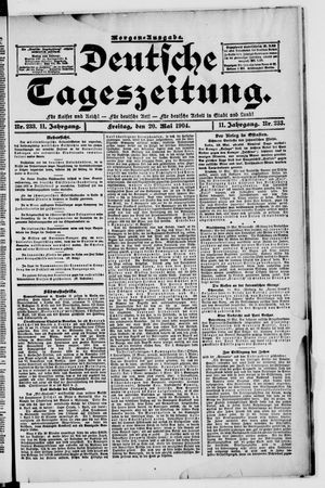 Deutsche Tageszeitung vom 20.05.1904