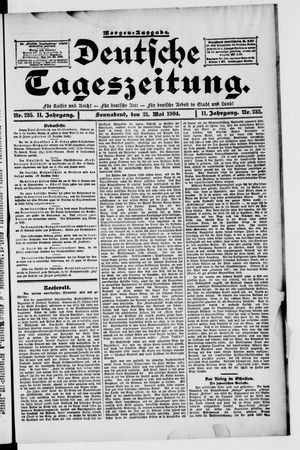 Deutsche Tageszeitung vom 21.05.1904