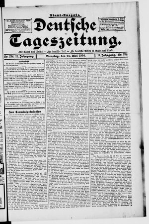 Deutsche Tageszeitung on May 24, 1904