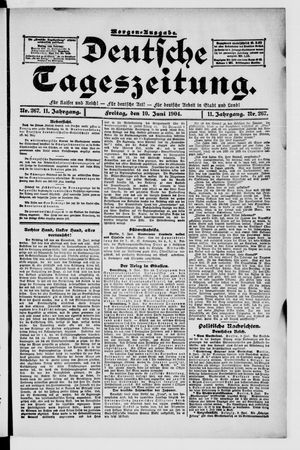 Deutsche Tageszeitung vom 10.06.1904