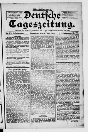 Deutsche Tageszeitung vom 11.06.1904