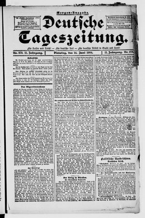 Deutsche Tageszeitung vom 14.06.1904